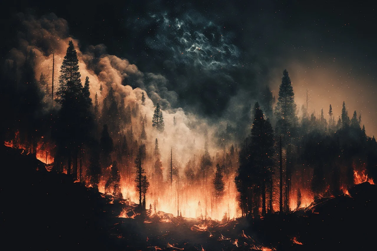 Forest wildfire